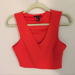 Forever 21 red crop top